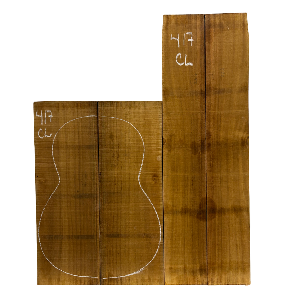 Juego de fondo y aros de guitarra de grado AAAA Dreadnought de palisandro de la India Oriental #61 