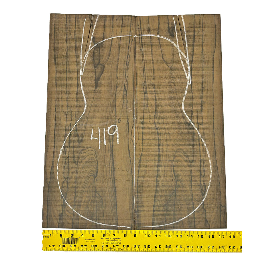 Ziricote Classical Guitar Back Seconds Set #419