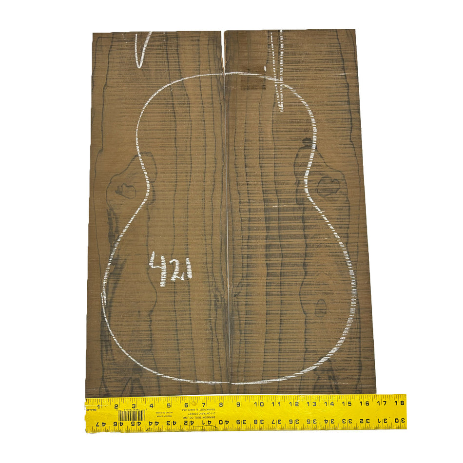 Ziricote Classical Guitar Back Seconds Set #421