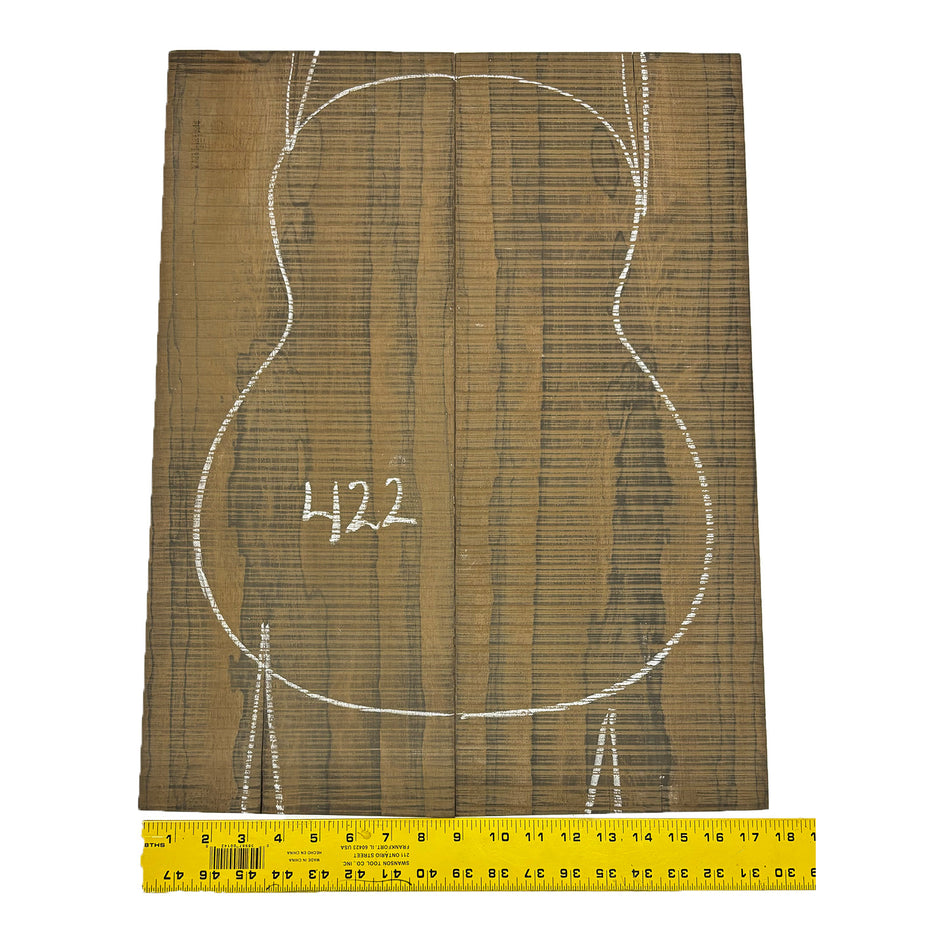 Ziricote Classical Guitar Back Seconds Set #422