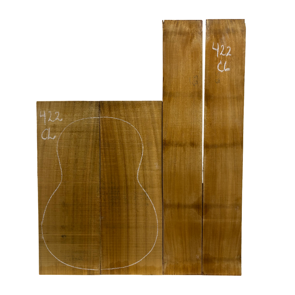 Juego de fondo y aros de guitarra de grado AAAA Dreadnought de palisandro de la India Oriental #61 