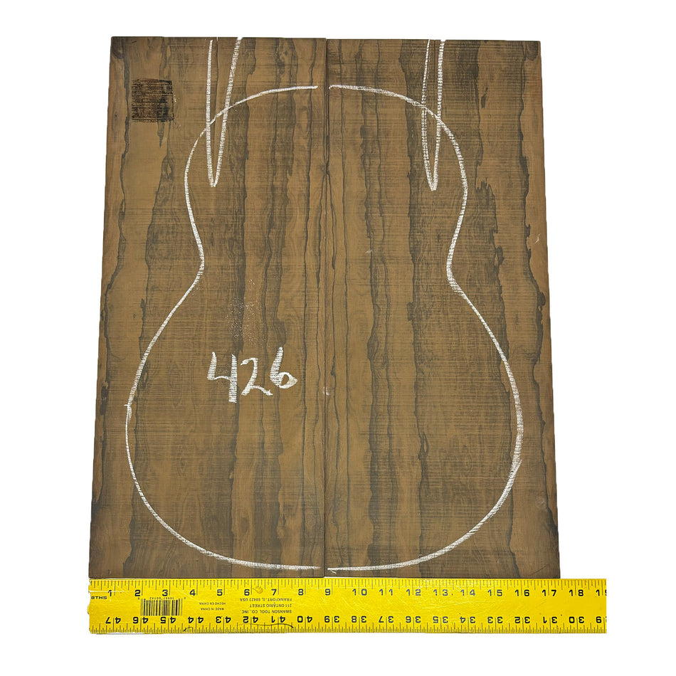 Ziricote Classical Guitar Back Seconds Set #426