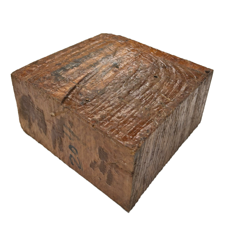 Australian Yellow Box Burl Wood Bowl Blank, 6" x 6" x 3" | #428