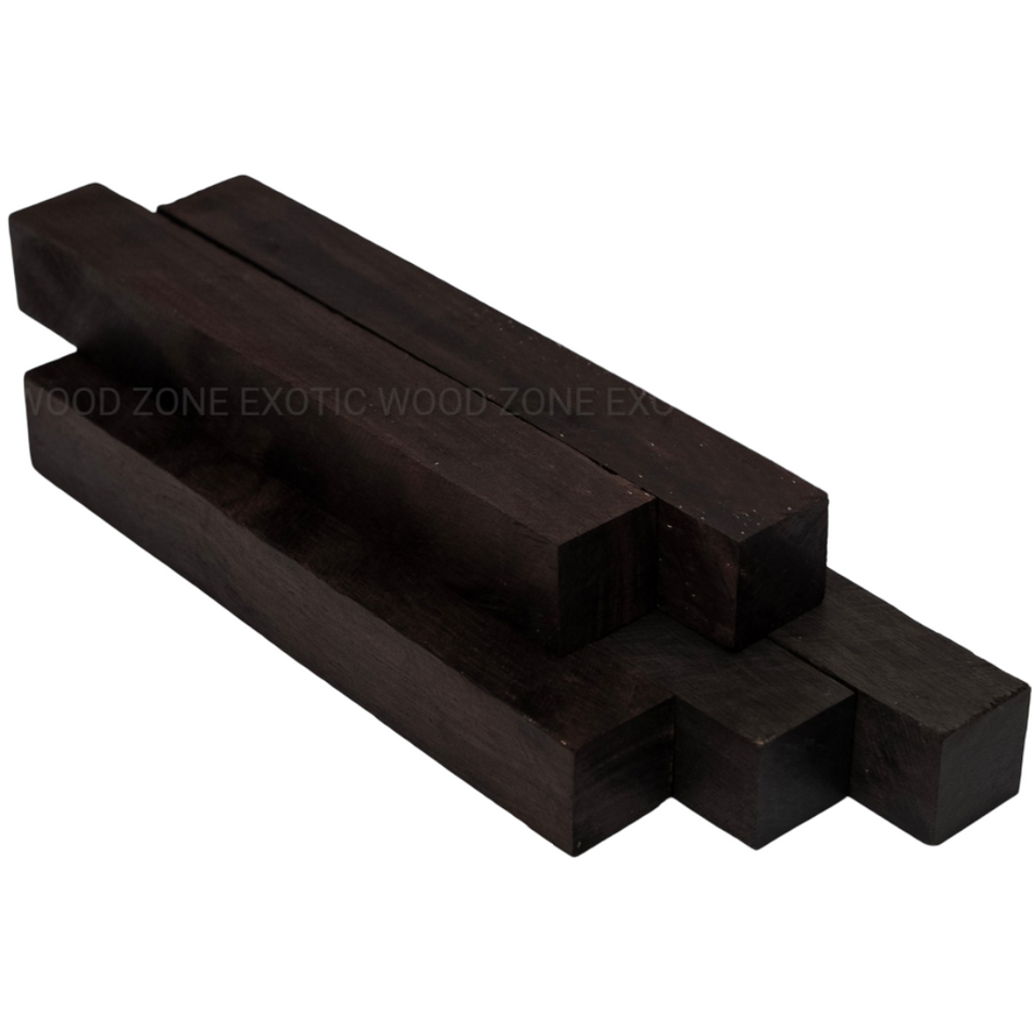 Espacios en blanco para bolígrafos de madera de ébano de Gabón, 5/8" x 5/8" x 4"