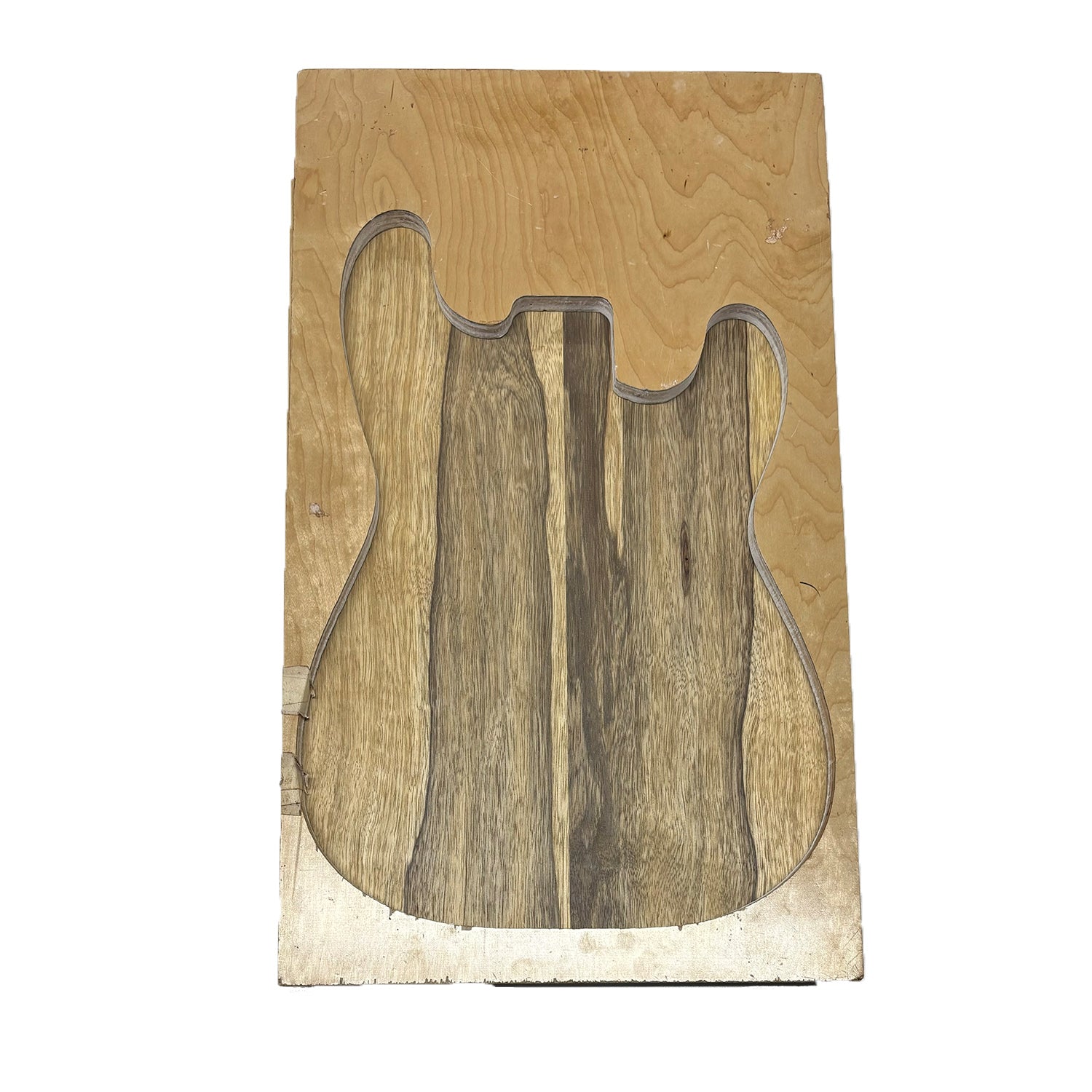 Black Limba Explorer Cuerpo de guitarra eléctrica/bajo en blanco 28&quot; x 18&quot; x 2&quot;