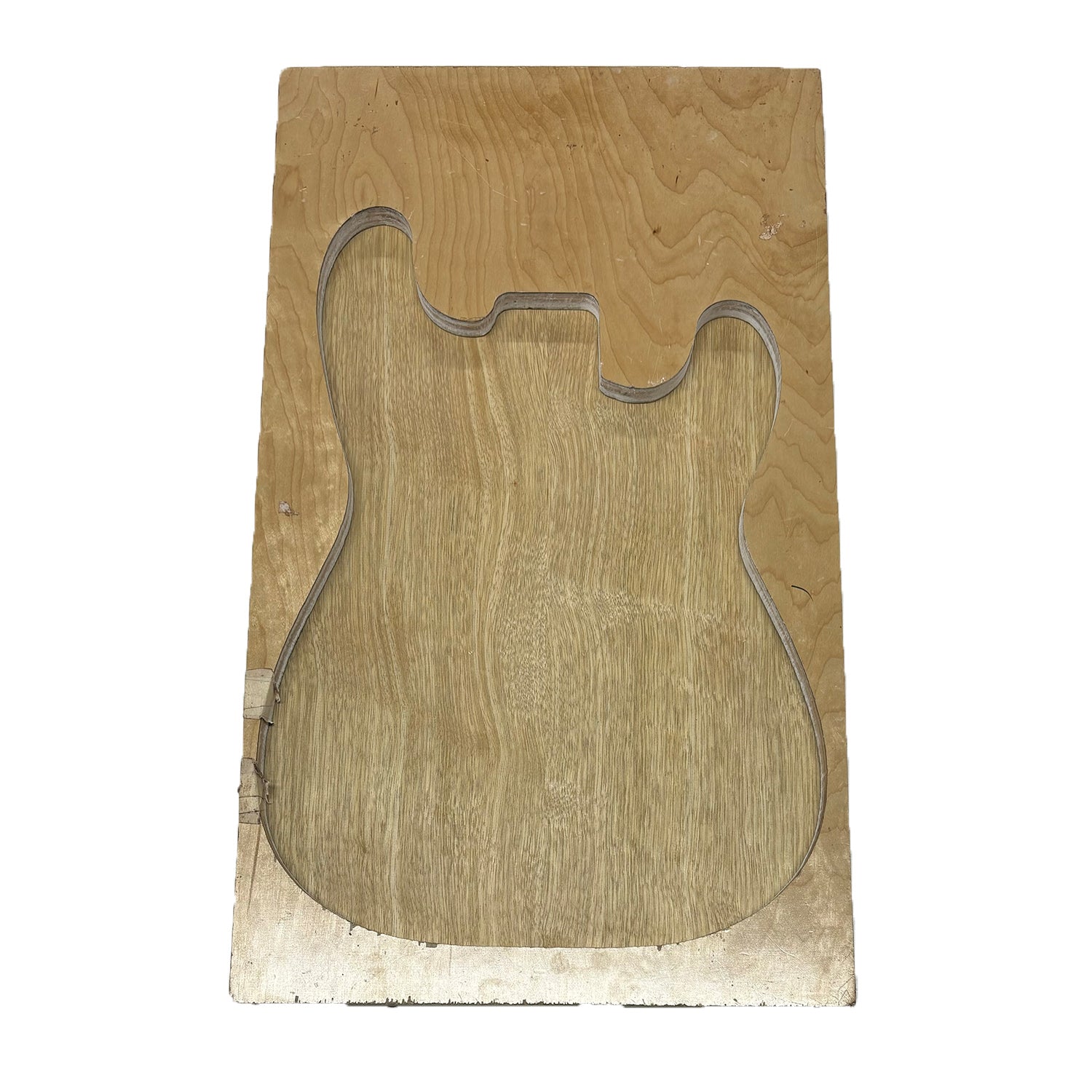 Blanco Limba Cuerpo de guitarra eléctrica/bajo espacios en blanco 21&quot; x 14&quot; x 2&quot; 