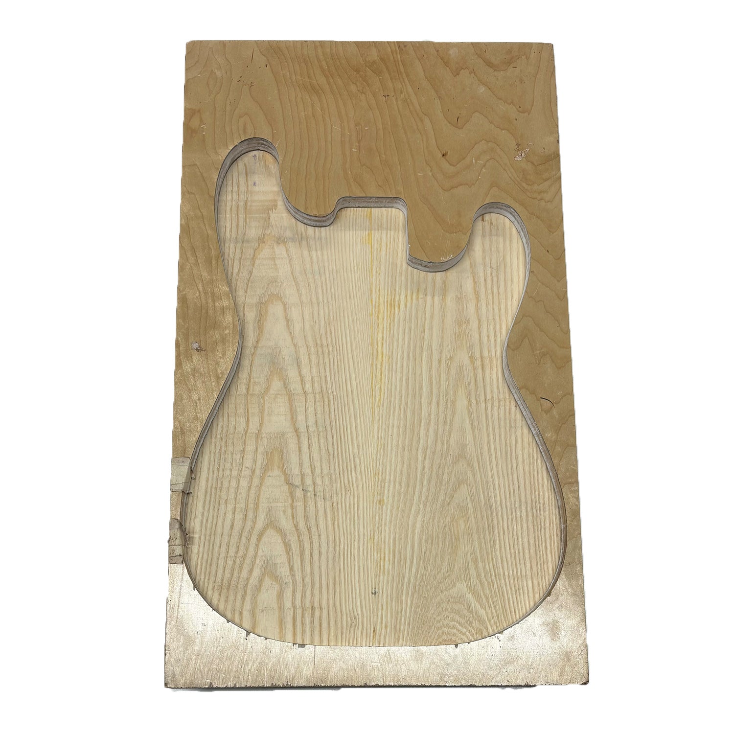 White Ash Semi Explorer Guitar Body Blanks - 24″ x 18&quot; x 2″