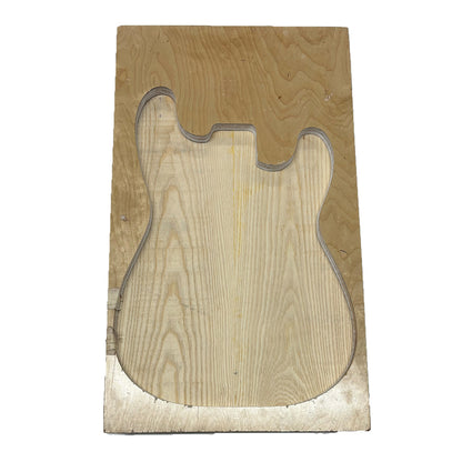 Cuerpos en blanco para guitarra Ash Semi Explorer: 24″ x 18&quot; x 2″ 