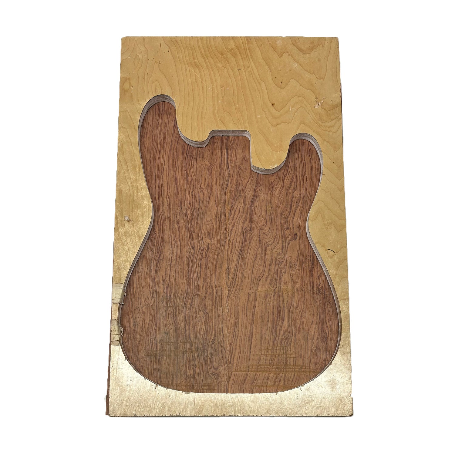 Espacios en blanco para cuerpo de guitarra Bubinga: 21 ″ x 15 ″ x 2 ″ 