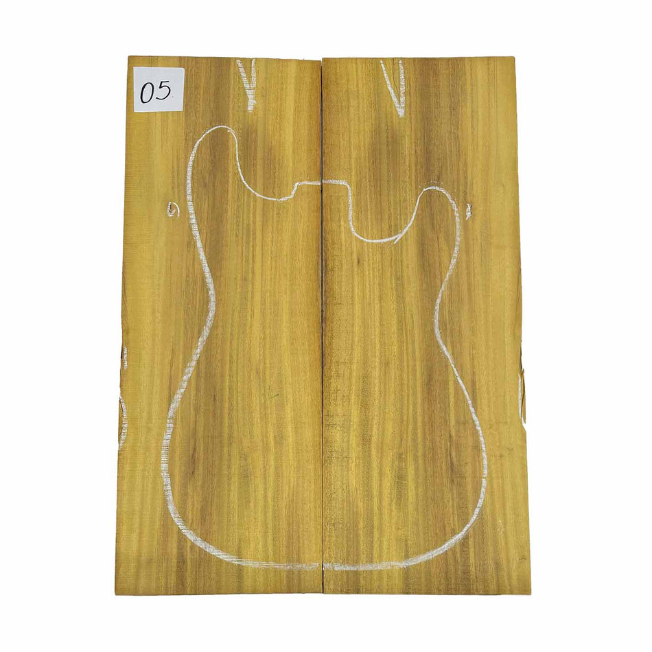 Tapas abatibles para guitarra Bocote Bookmatched 21" x 7" x 1/4"