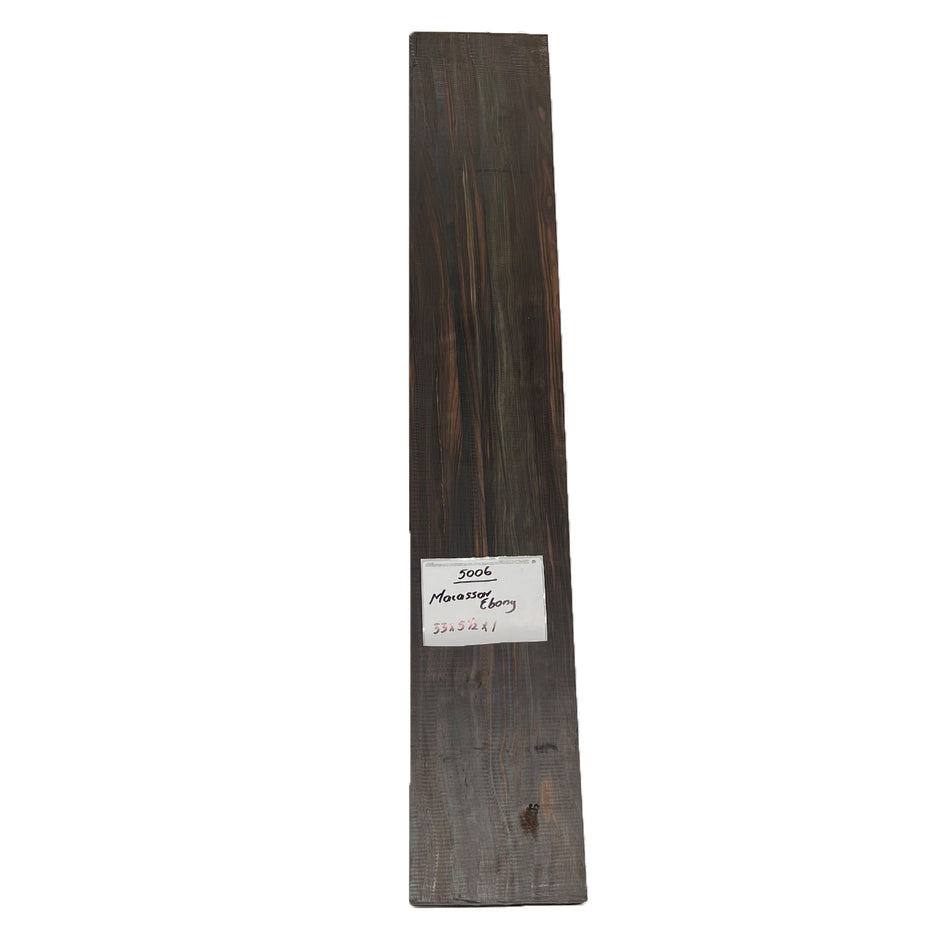 Macassar Ebony Lumber 33" x 5-1/2" x 1" #5006