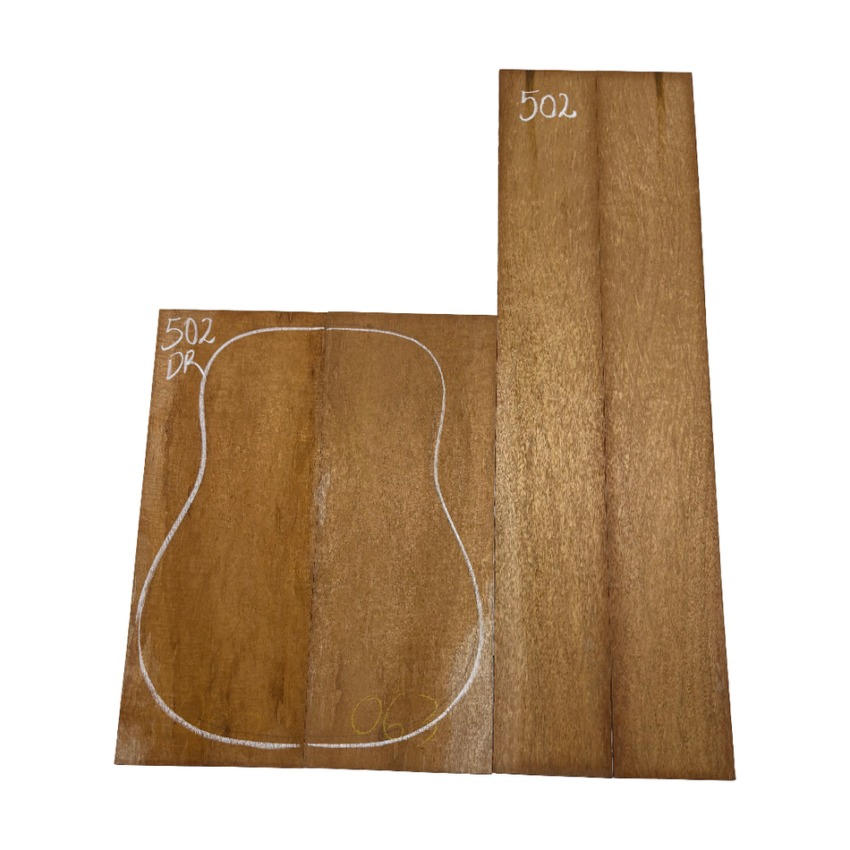 Juego de fondo y aros de guitarra de grado AAAA Dreadnought de palisandro de la India Oriental #61 