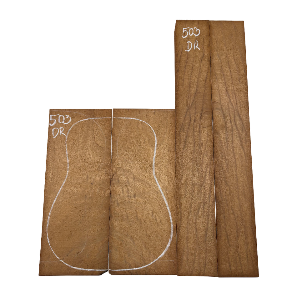 Juego de fondo y aros de guitarra de grado AAAA Dreadnought de palisandro de la India Oriental #61 