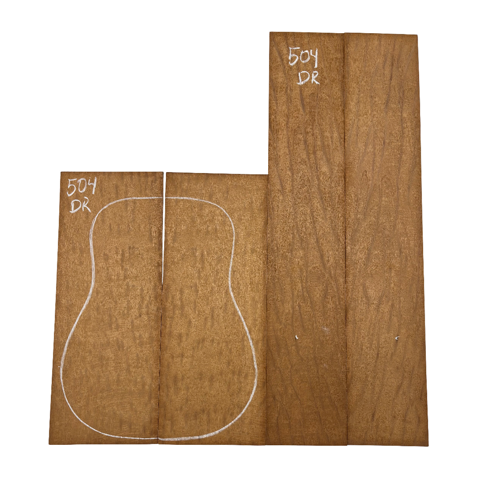 Juego de fondo y aros de guitarra de grado AAAA Dreadnought de palisandro de la India Oriental #61 