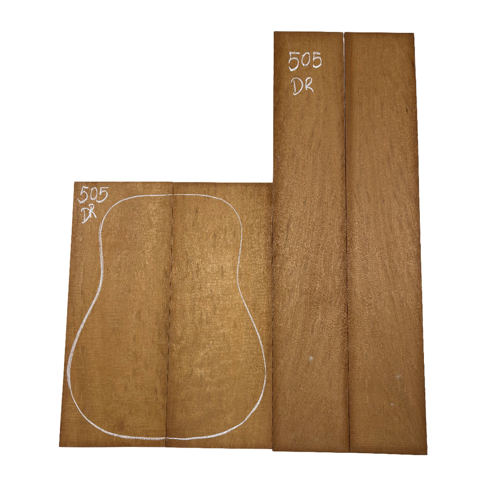 Juego de fondo y aros de guitarra de grado AAAA Dreadnought de palisandro de la India Oriental #61 