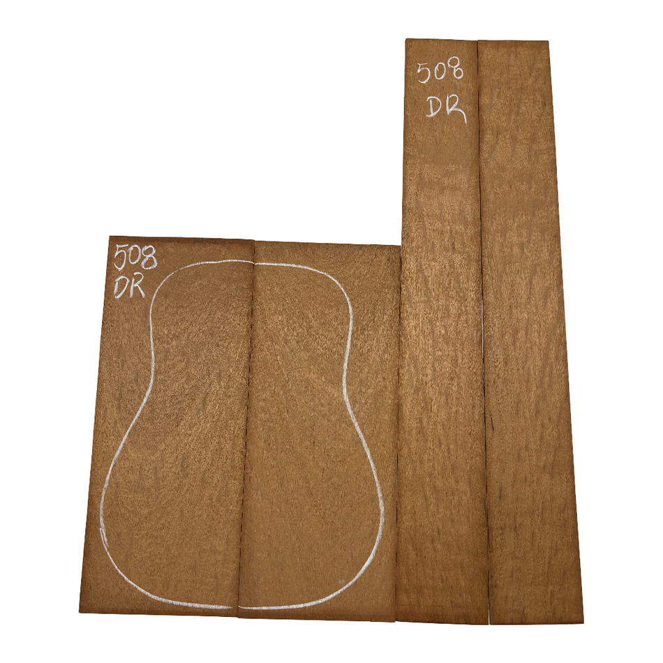 Juego de fondo y aros de guitarra de grado AAAA Dreadnought de palisandro de la India Oriental #61 