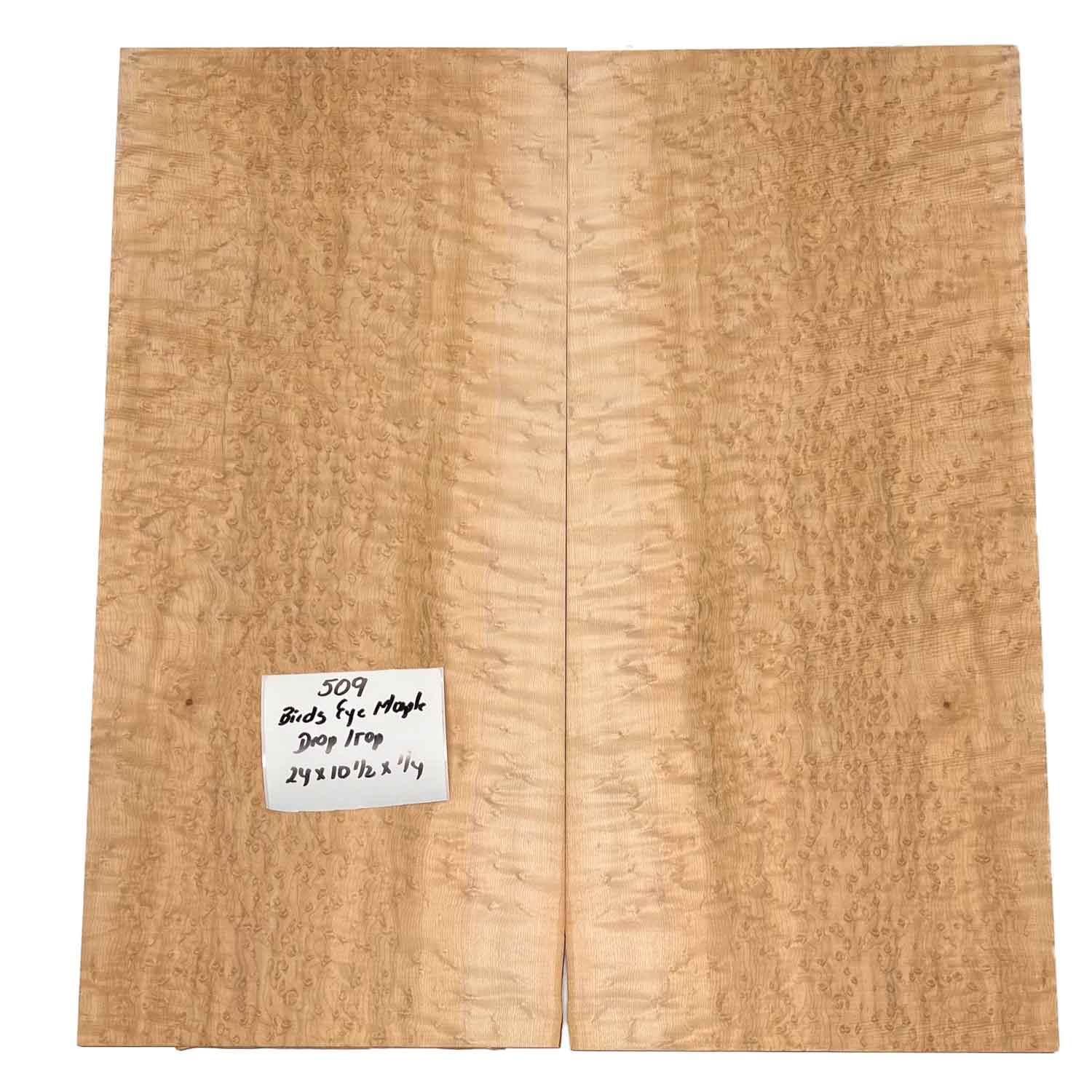 Birdseye Maple Drop Top 24&quot; x 10-1/2&quot; x 1/4&quot; 