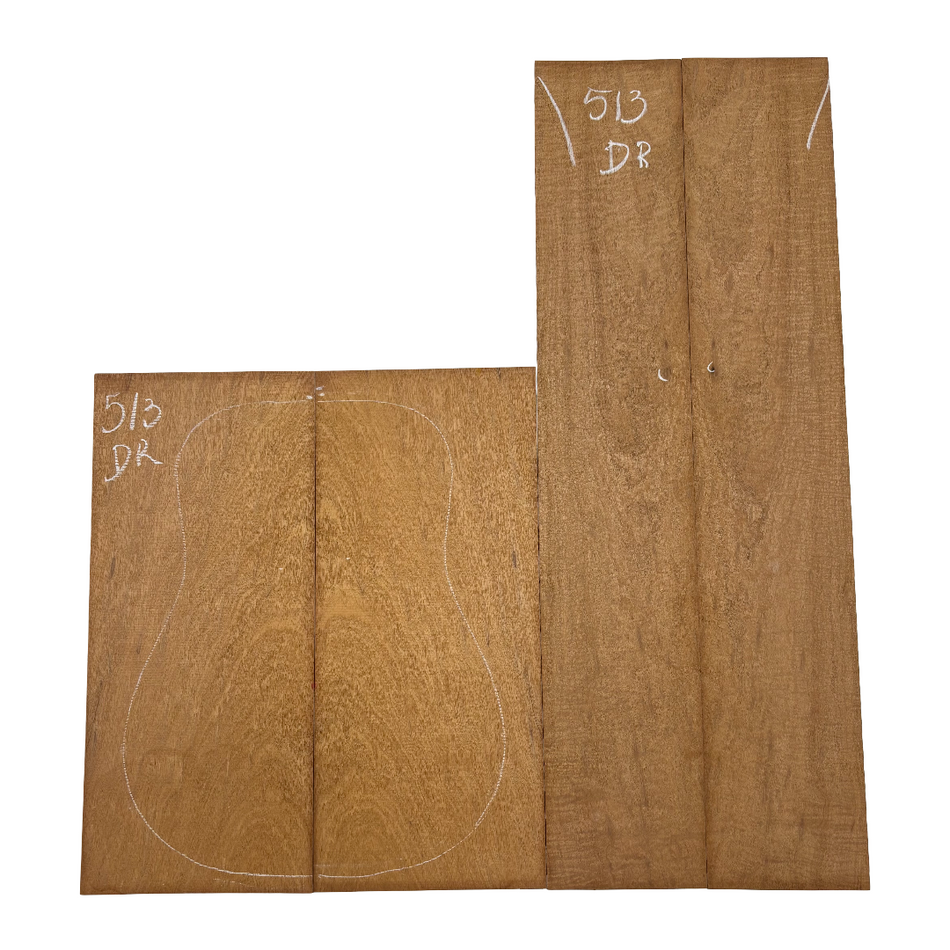 Juego de fondo y aros de guitarra de grado AAAA Dreadnought de palisandro de la India Oriental #61 