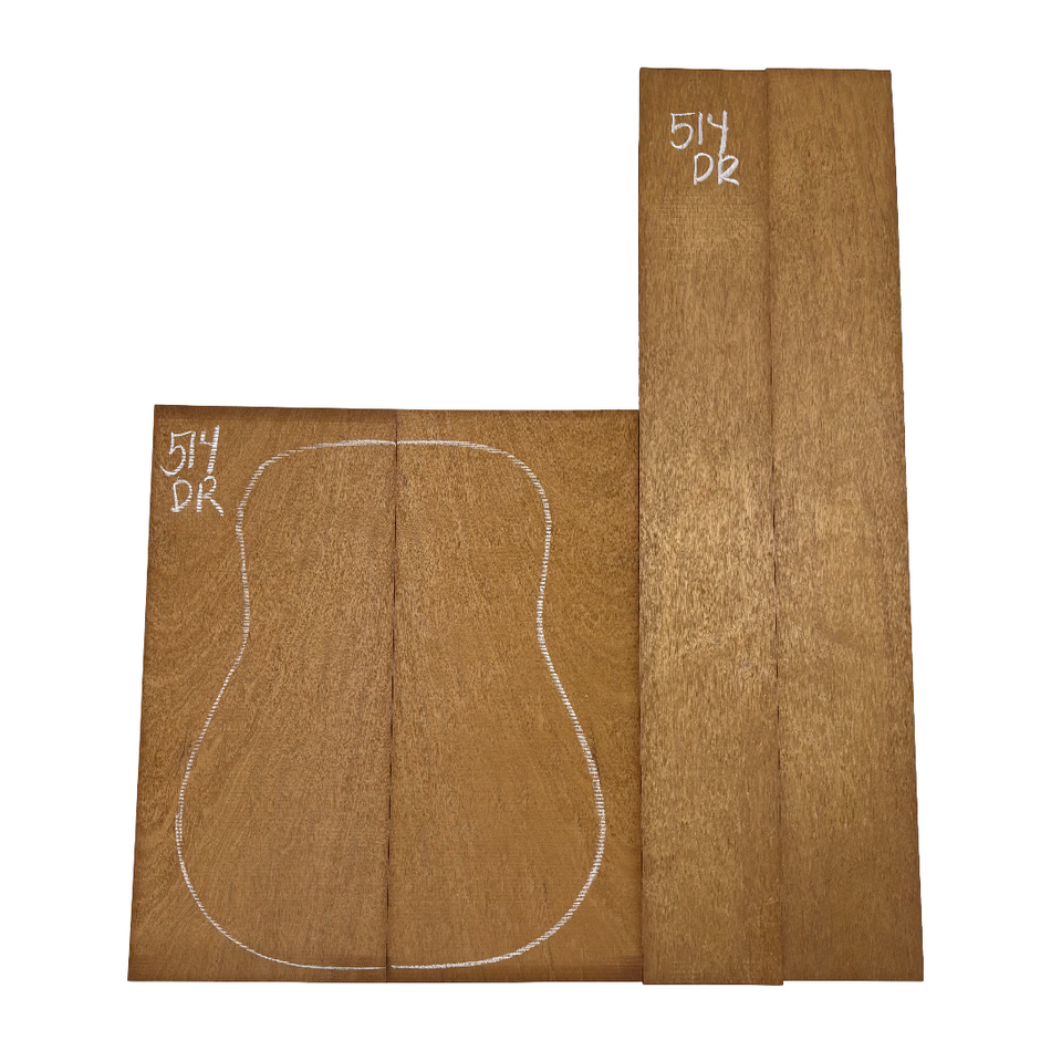 Juego de fondo y aros de guitarra de grado AAAA Dreadnought de palisandro de la India Oriental #61 