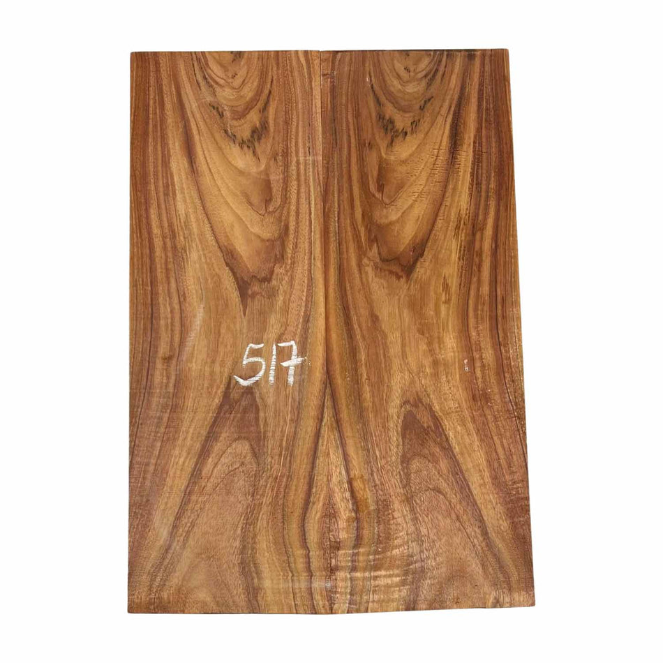 Hawaiian Koa Bookmatched Guitar Drop Tops 21" x 7-1/4" x 1/4" #517