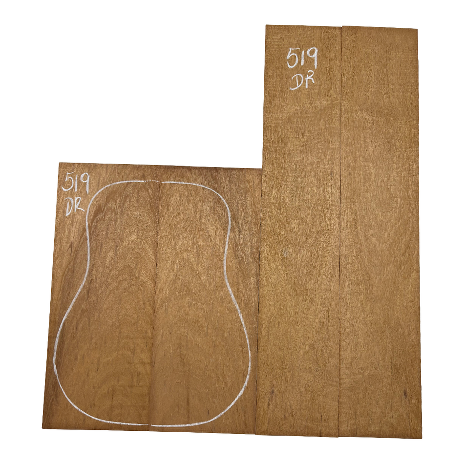 Juego de fondo y aros de guitarra de grado AAAA Dreadnought de palisandro de la India Oriental #61 