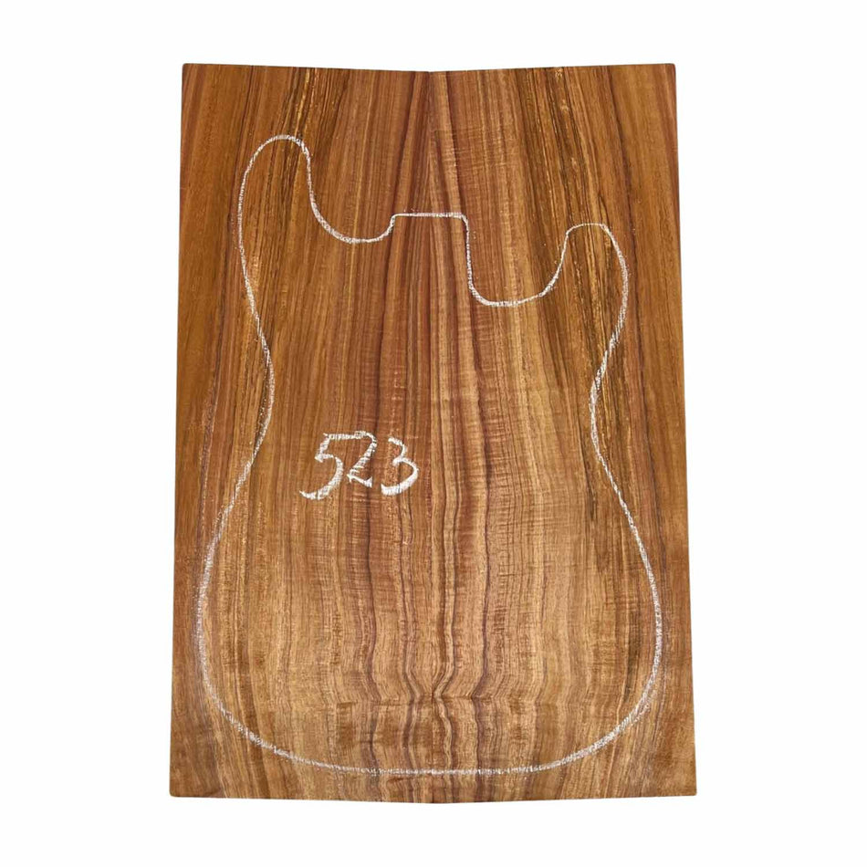 Hawaiian Koa Bookmatched Guitar Drop Tops 21" x 7-1/4" x 1/4" #523