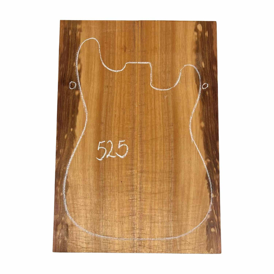 Hawaiian Koa Bookmatched Guitar Drop Tops 21" x 7-1/4" x 1/4" #525