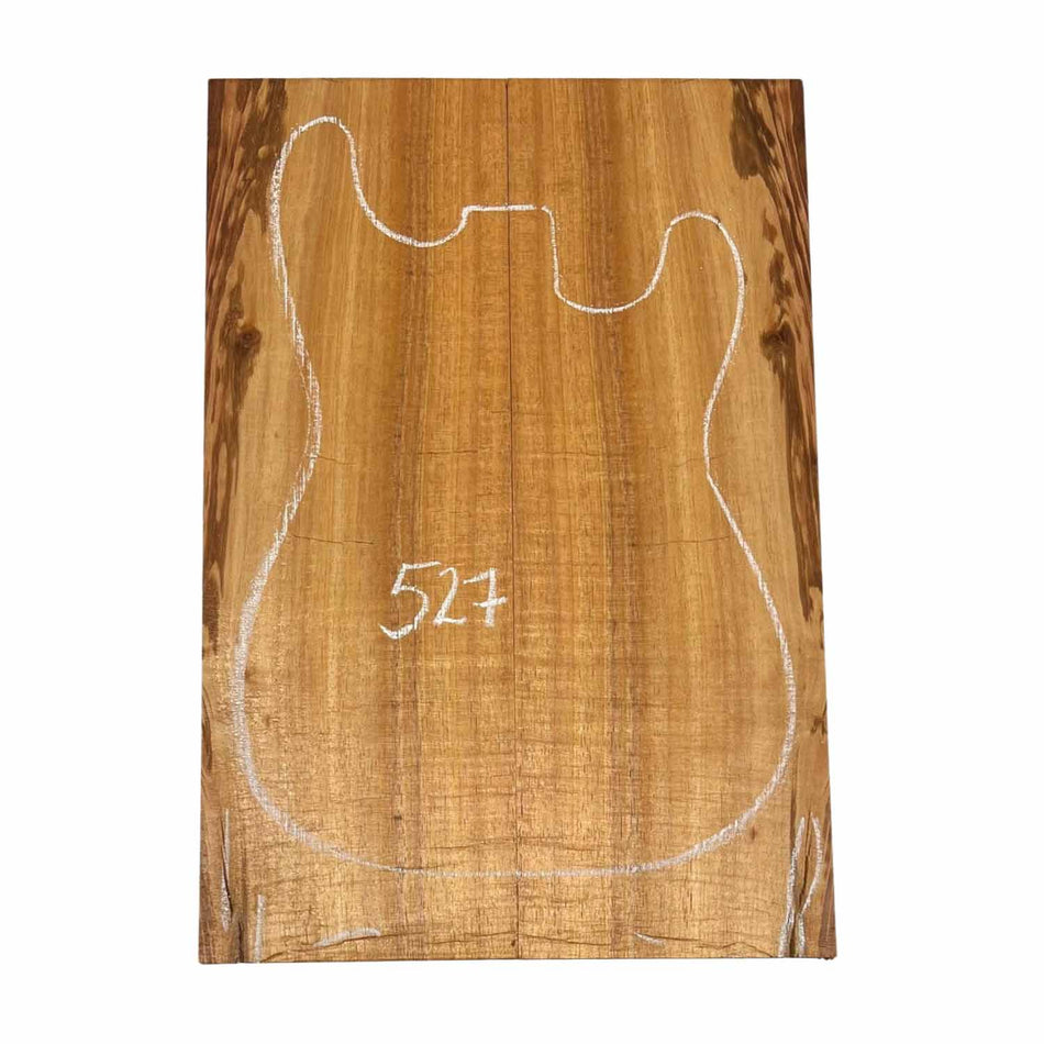 Hawaiian Koa Bookmatched Guitar Drop Tops 21" x 7-1/4" x 1/4" #527