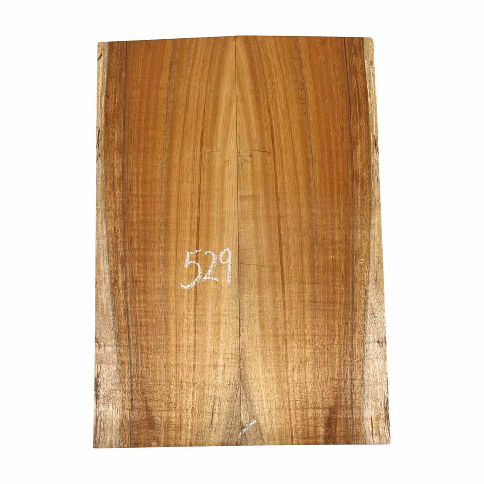 Hawaiian Koa Bookmatched Guitar Drop Tops 21" x 7-1/4" x 1/4" #529