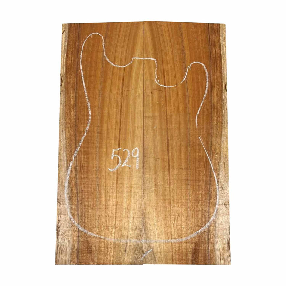 Hawaiian Koa Bookmatched Guitar Drop Tops 21" x 7-1/4" x 1/4" #529