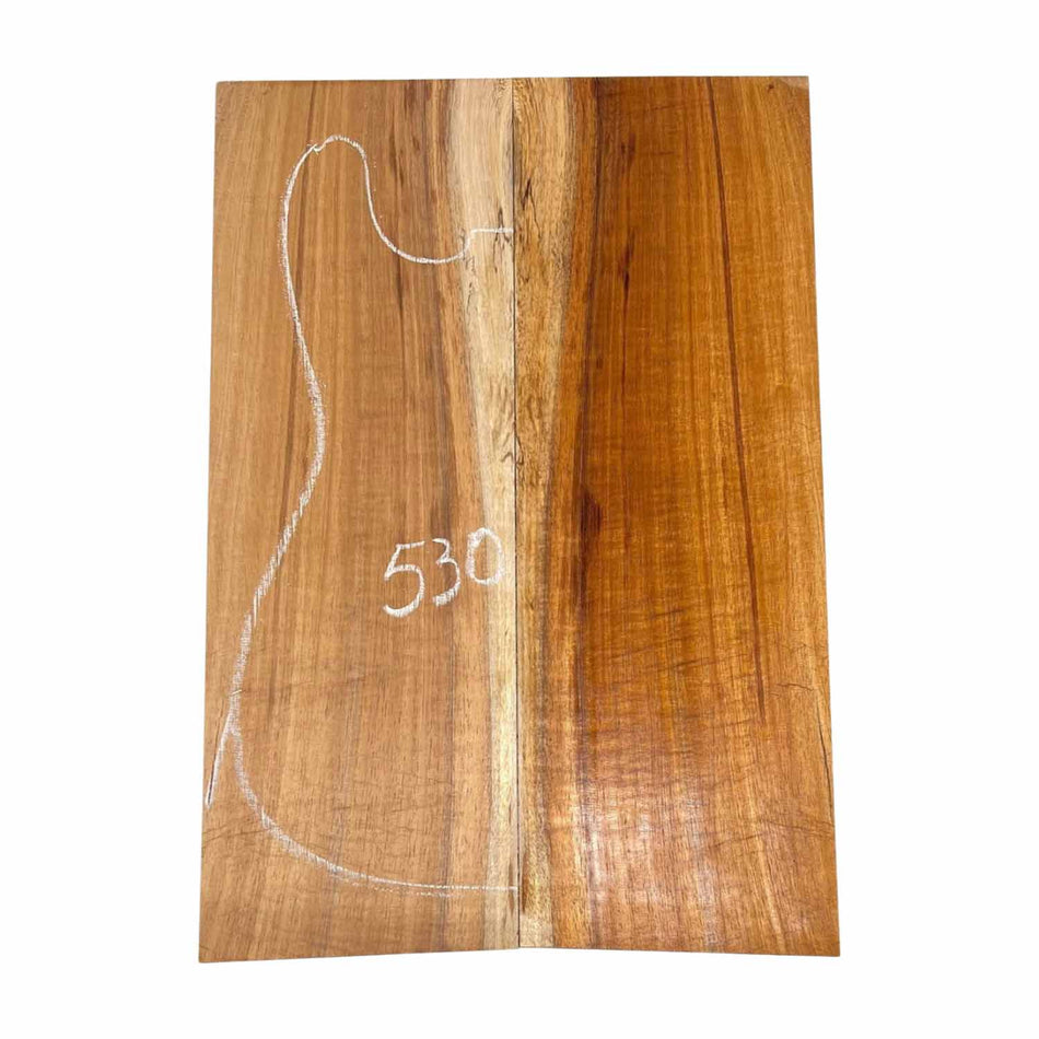 Hawaiian Koa Bookmatched Guitar Drop Tops 21" x 7-1/4" x 1/4" #530