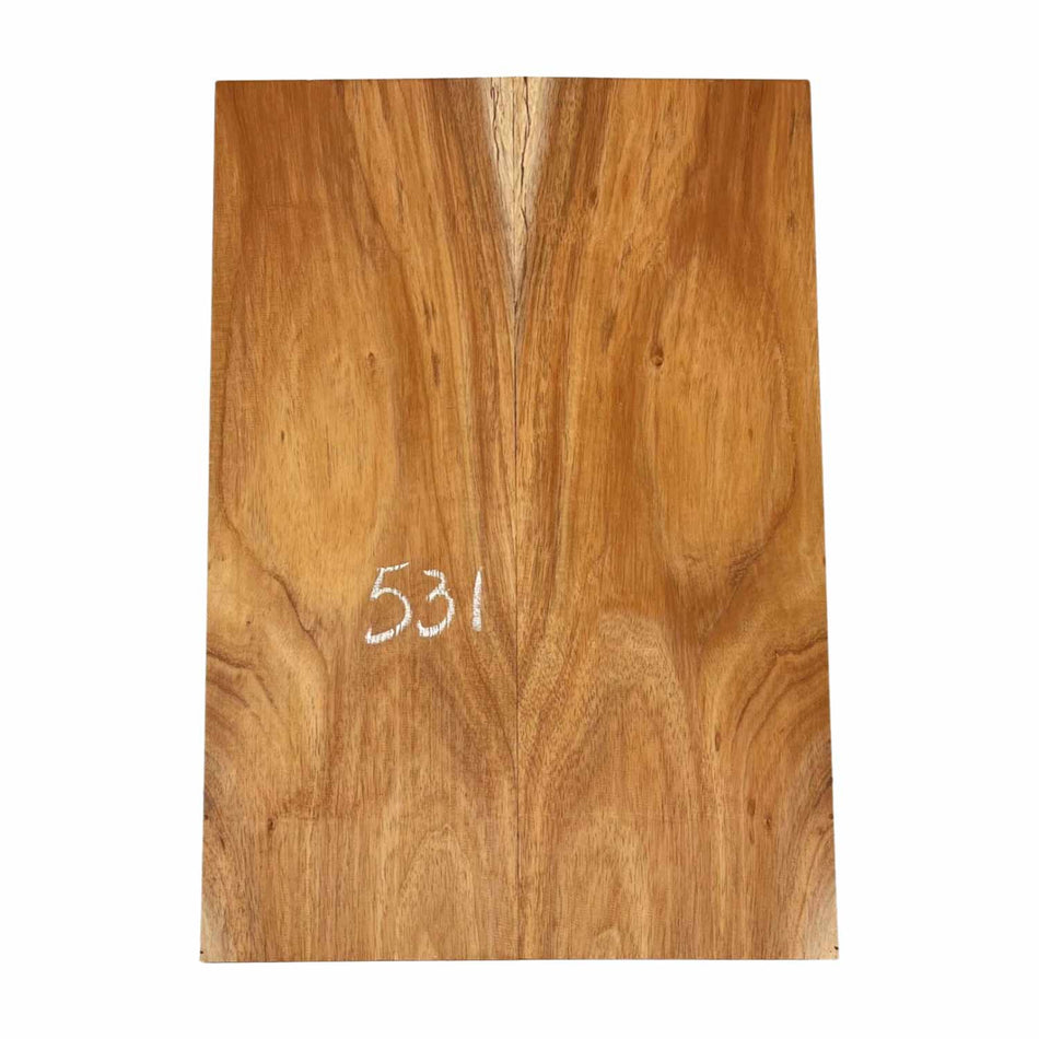 Hawaiian Koa Bookmatched Guitar Drop Tops 21" x 7-1/4" x 1/4" #531