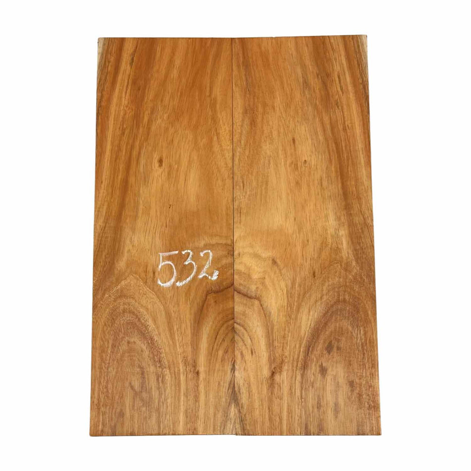 Hawaiian Koa Bookmatched Guitar Drop Tops 21" x 7-1/4" x 1/4" #532