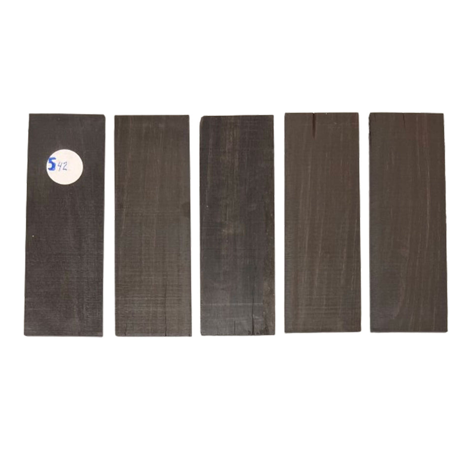 Gaboon Ebony Thin Lumber 10" x 3-1/2" x 1/4" - 5 pieces #542