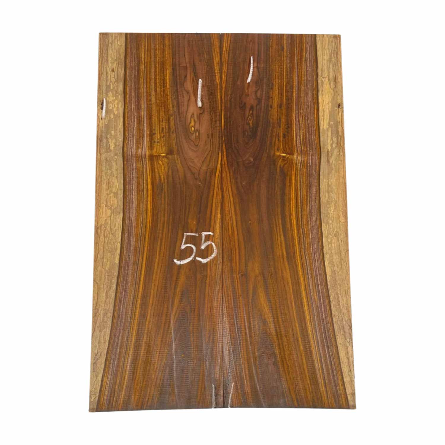 Cocobolo Bookmatched Guitar Drop Top Set - 21&quot; x 7&quot; x 3/8&quot; 