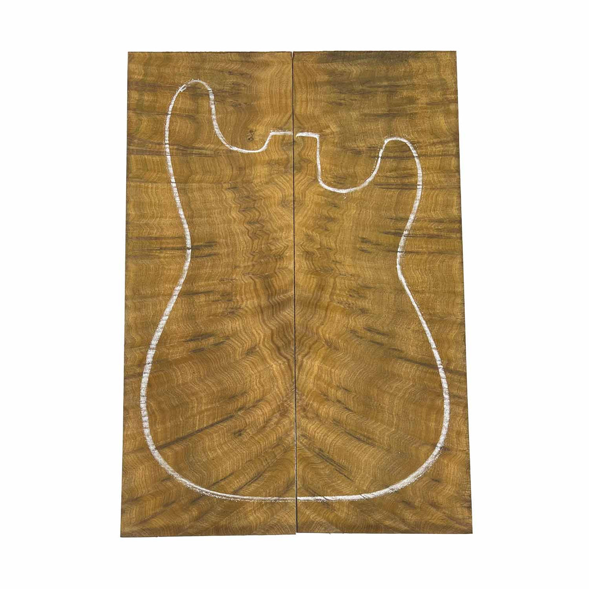 Flame Waterfall Camphor Guitar Drop Top 21" x 7-1/4" x 3/8" #55 - Exotic Wood Zone Drop Tops