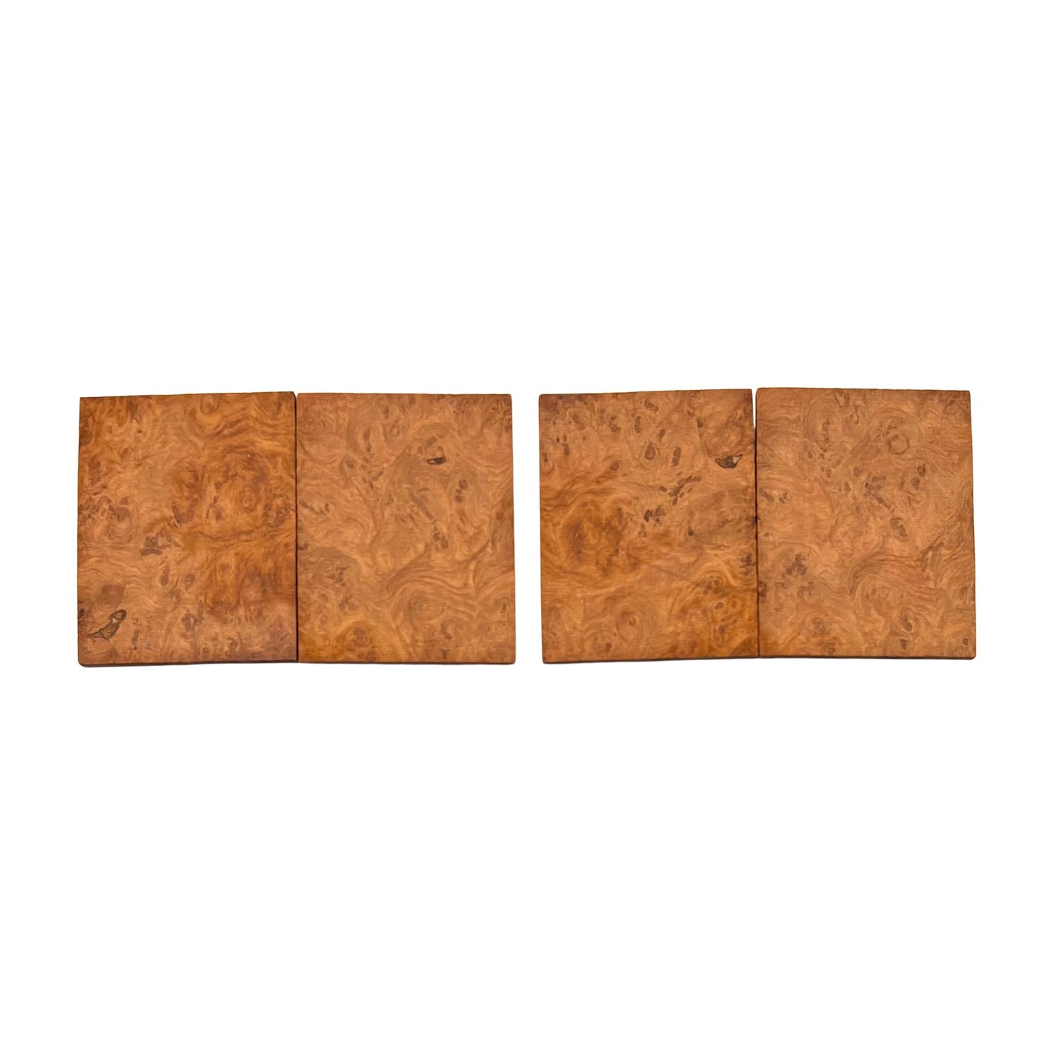 Afromosia Wood Burl 6-3/8&quot; x 5&quot; x 1/4&quot; - 8 pieces 