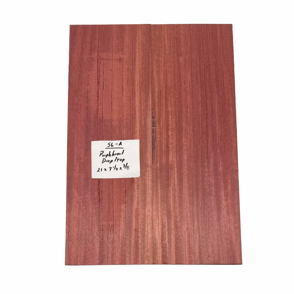 Purpleheart Drop Top 21" x 7-1/4" x 3/8" #56-A - Exotic Wood Zone 