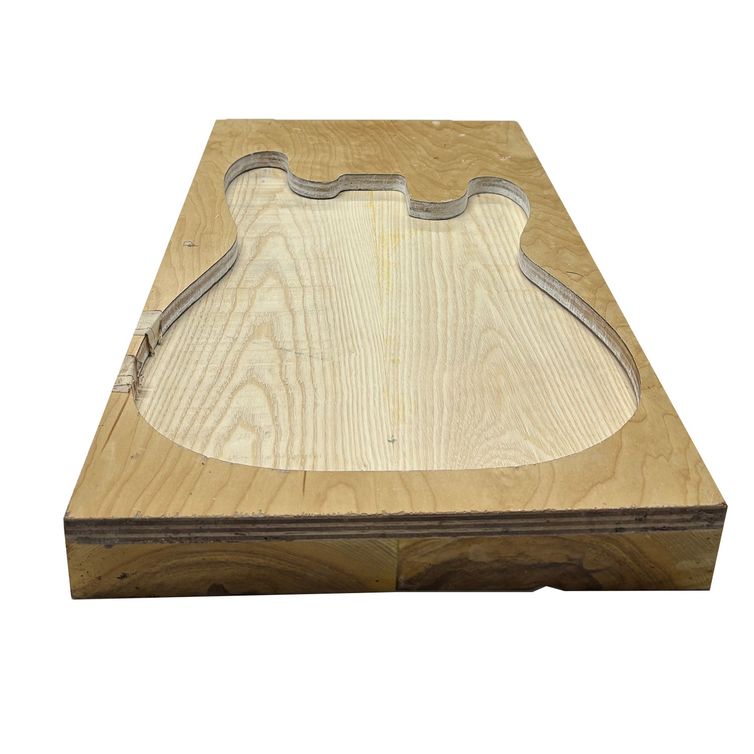 White Ash Semi Explorer Guitar Body Blanks - 24″ x 18&quot; x 2″