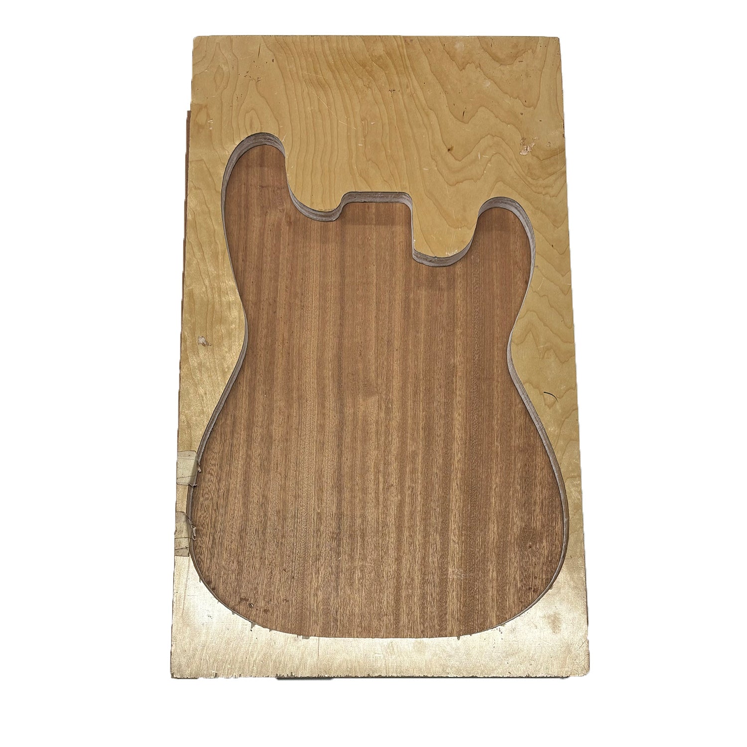 Cuerpos en blanco para guitarra Sapeli de primera calidad - 21&quot; x 15&quot; x 2&quot; 