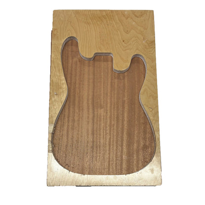 Cuerpos en blanco para guitarra Sapeli de primera calidad - 21&quot; x 15&quot; x 2&quot; 