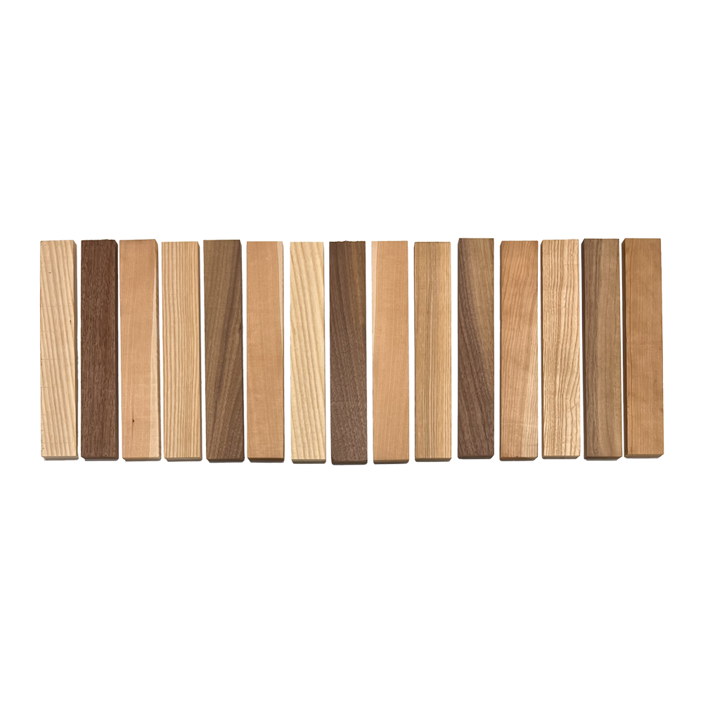 Pack of 15,Mixed Wood Cut Offs, DIY Craft Carving Lumber Cutoffs ( White Ash,Cherry ,Walnut) - Exotic Wood Zone - Buy online Across USA 