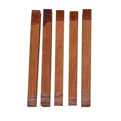 Pack of 5, Bubinga Hobby Wood/ Turning Wood Blanks 1 x 1 x 12 inches - Exotic Wood Zone - Buy online Across USA 
