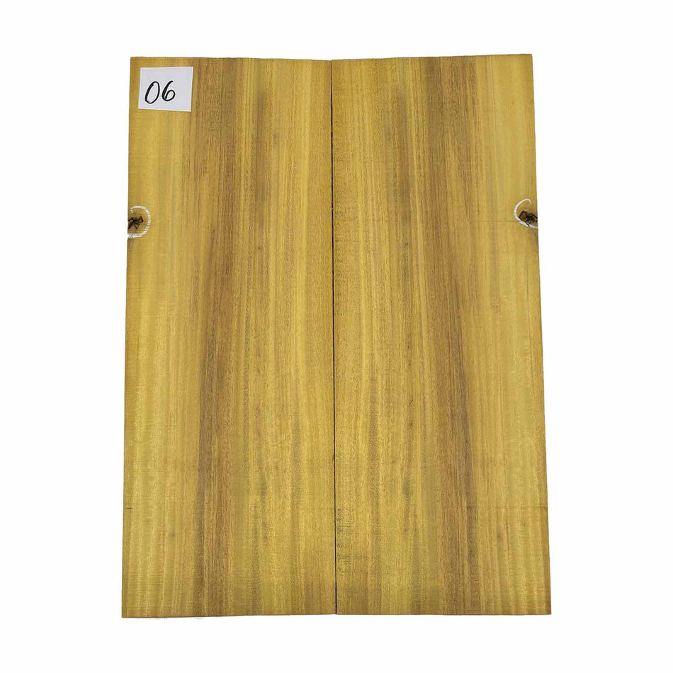 Tapas abatibles para guitarra Bocote Bookmatched 21" x 7" x 1/4"