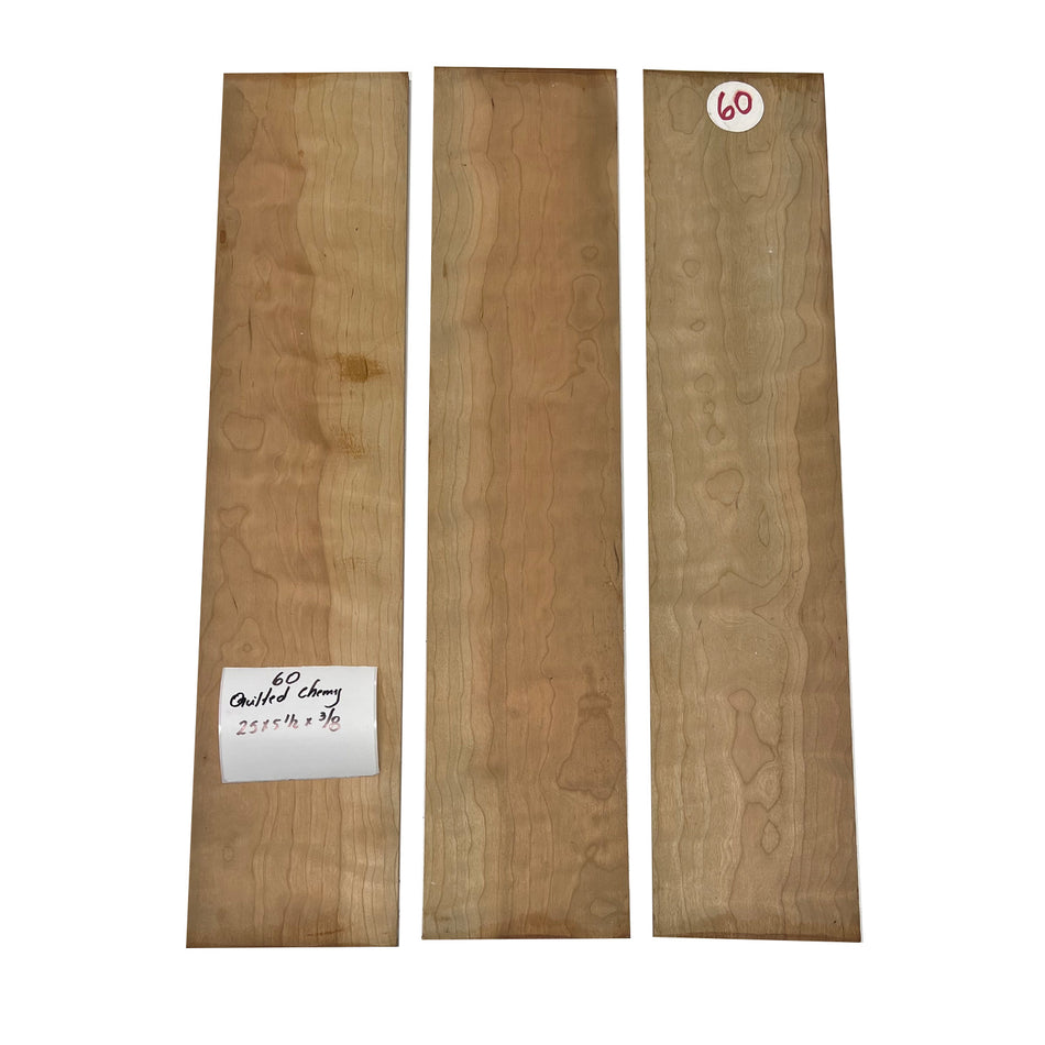 Quilted Cherry(3 Pcs) Lumber 25" x 5-1/2" x 3/8" #60