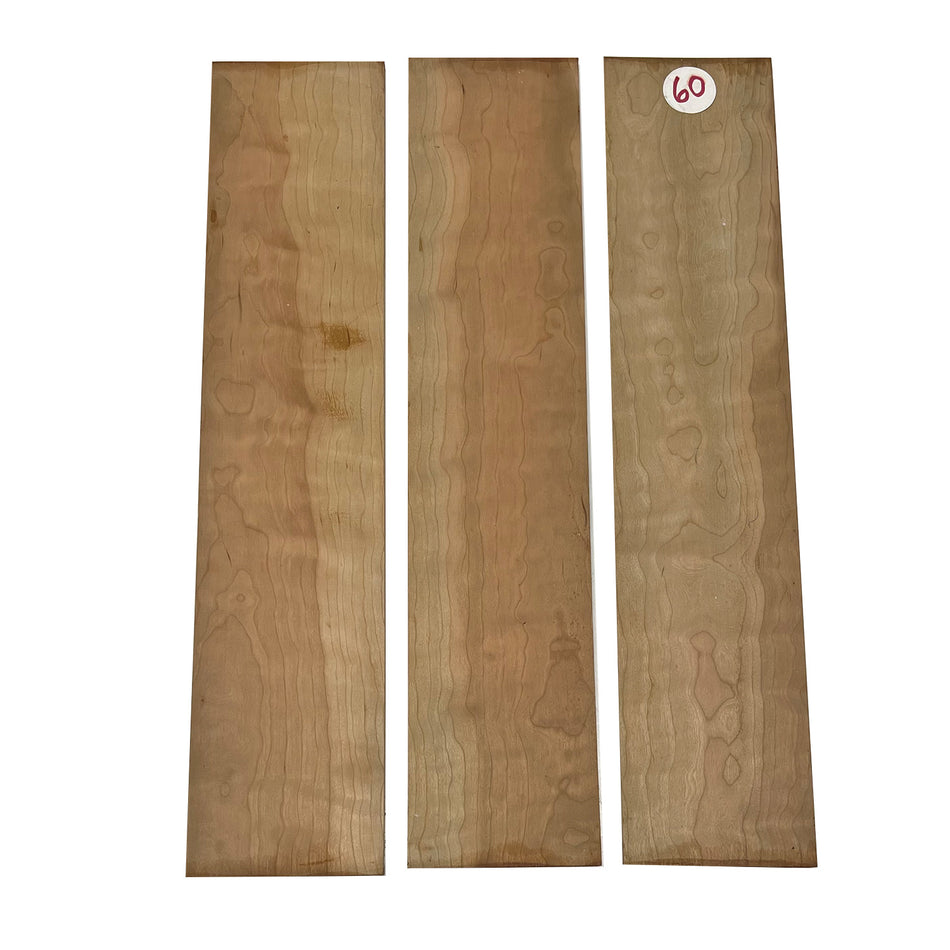 Quilted Cherry(3 Pcs) Lumber 25" x 5-1/2" x 3/8" #60