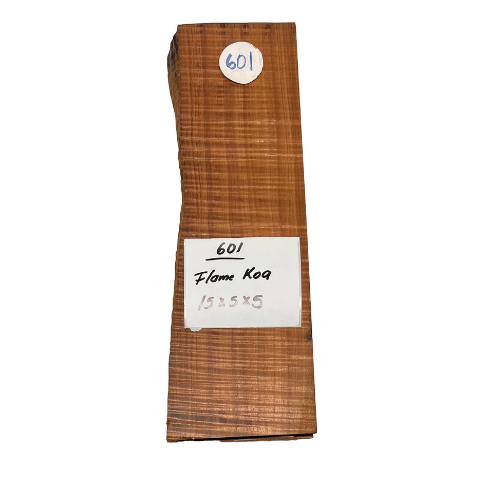 Flame Koa Lumber 15" x 5" x 5" #601