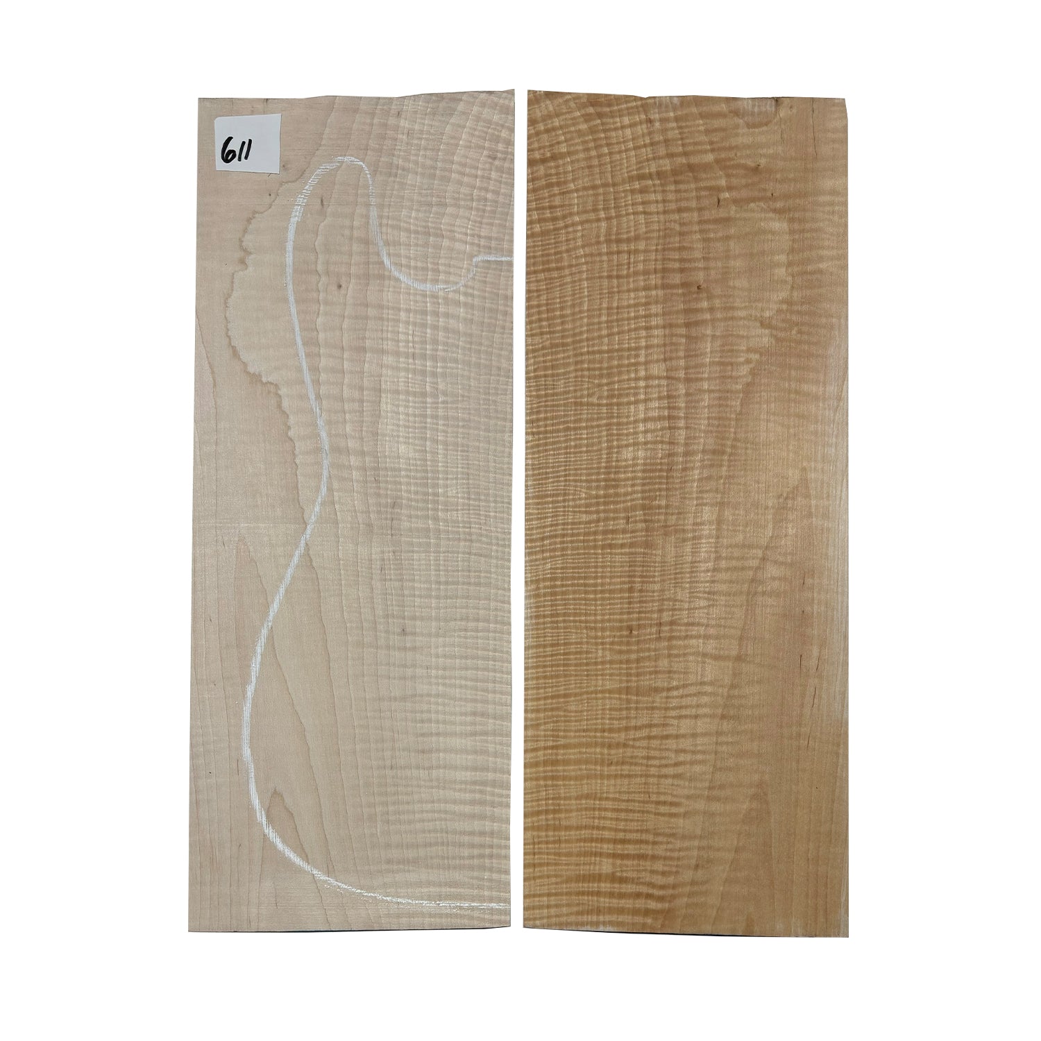 Flame Hard Maple Guitar Drop Top AAAA Grade - 21