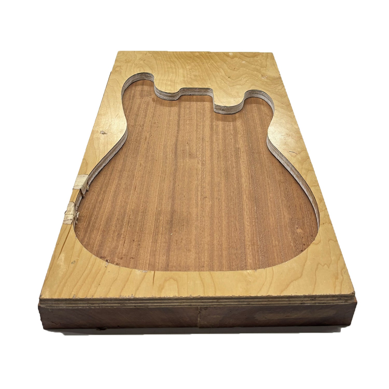 Cuerpos en blanco para guitarra Premium Sapele Semi Explorer - 24&quot; x 18&quot; x 2&quot; 