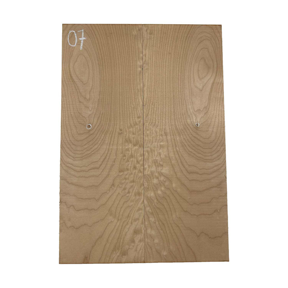 Ambrosia Maple Bookmatched Explorer Juego de tapa abatible para guitarra - 28" x 9" x 1/4"